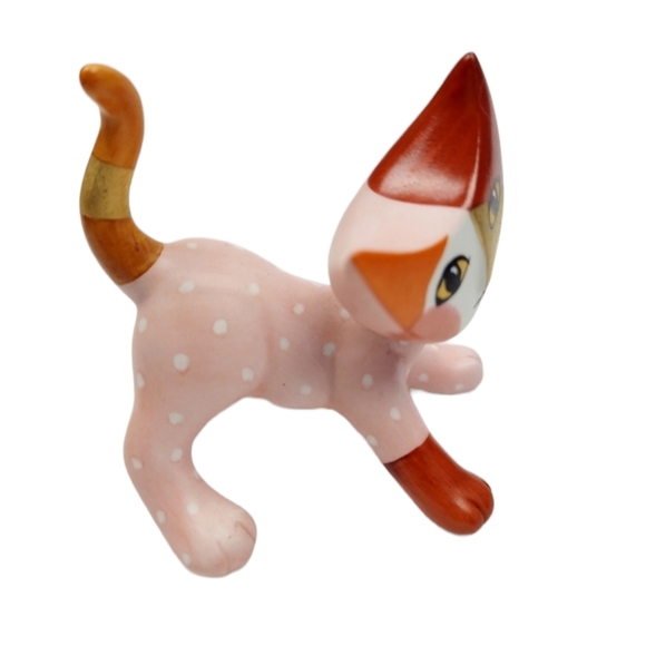 Pink Cat Figurine Lara by Goebel Rosina Wachtmeister - Picture 2 of 11
